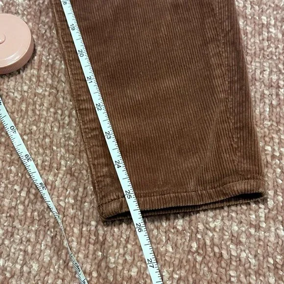 American Eagle Corduroy Pants Super Stretch Skinny Rust Orange Size 8 Short - Picture 9 of 10